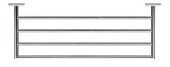 Duravit Karree - Handdoekhouder, Lengte 600 Mm, Chroom 0099621000