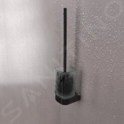 Nimco Nikau - WC Borstel Met Houder, Mat Glas/mat Zwart NKC 30094CN-90 -Duravit || Geberit || Grohe Verkoopwinkel 20472d51dd82e71e378ed800