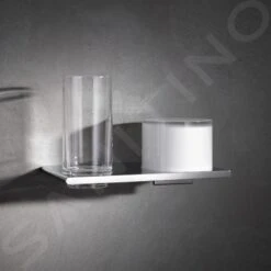 Keuco Edition 400 - Zeepdispenser En Beker Met Houder, Glas/chroom 11553019000 -Duravit || Geberit || Grohe Verkoopwinkel 21907aa95d161b96c3c200ae