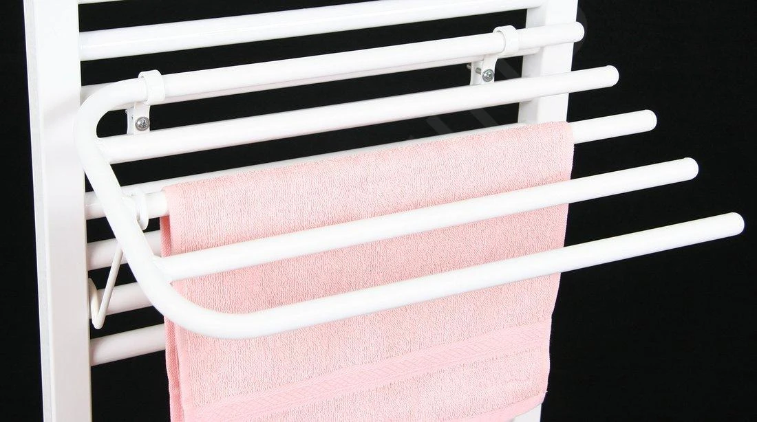 Aqualine Accessoires - Droogrek Voor Radiator, Universeel, Glanzend Wit 25-03-SV450 3 Aqualine Accessoires - Droogrek Voor Radiator, Universeel, Glanzend Wit 25-03-SV450 - Afbeelding 3