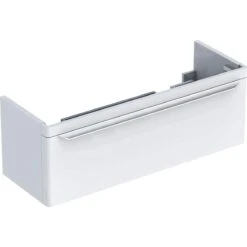 Geberit MyDay - Wastafelonderkast, 1160x410x430 Mm, 1 Schuiflade Met LED-verlichting, Glanzend Wit 824130000