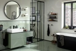 Villeroy & Boch Antheus - Spiegel Houten Frame, Diameter 850 Mm, Zwart B30500PW -Duravit || Geberit || Grohe Verkoopwinkel 2561c6f9757cc9c3514f49e8