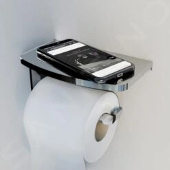 Steinberg 450 - Toiletrolhouder Met Planchet, Chroom 450 2820 -Duravit || Geberit || Grohe Verkoopwinkel 268d0e0fe5ac139e2ffdf7d9