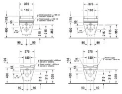 Duravit DuraStyle - Sensowash Slim Wandcloset Met Dcouhe Wc, Rimless, SoftClose, Alpine Wit 631001002004300 -Duravit || Geberit || Grohe Verkoopwinkel 272b5549c75f6f679c7b9030