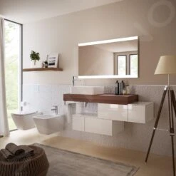 Ideal Standard Mirror&Light - Spiegel 1200x700 Mm Met Dubbelzijdige LED Sfeerverlichting T3349BH -Duravit || Geberit || Grohe Verkoopwinkel 27d42dd952a749b85add986a