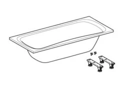 Geberit Selnova - Bad 1800x800x427 Mm, Wit 554.289.01.1 -Duravit || Geberit || Grohe Verkoopwinkel 28ac5acfae7332662263bbfb