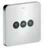 Axor ShowerSelect - Afdekset Voor Stopkraan Met 3 Stopfuncites, Chroom 36773000