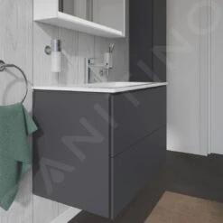 Duravit L-Cube - Wastafelonderkast 550x820x481 Mm, 2 Laden, Grafiet Mat LC624104949 -Duravit || Geberit || Grohe Verkoopwinkel 2b6073ab481e20ffec686bb5