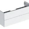Geberit ONE - Wastafelonderkast 118x50x47 Cm, 2 Laden, Glanzend Wit 505.265.00.1