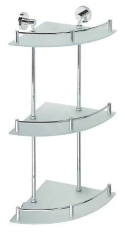 Sapho X-Round - Hoekplanchet 3 Met Stang, Glas/chroom XR606