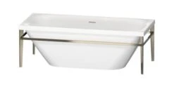Duravit Xviu - Vrijstaand Bad, 1800x800 Mm, Met Metalen Onderstel, Wit/champagne 700443000B10000