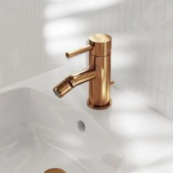 Steinberg 100 - Bidetkraan Met Waste, Rose Goud 100 1300 RG -Duravit || Geberit || Grohe Verkoopwinkel 2e3875babfbf5f3c405e9c0d
