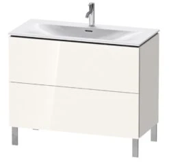 Duravit L-Cube - Wastafelonderkast 856x1020x481 Mm, 2 Laden, Glanzend Wit LC659802222