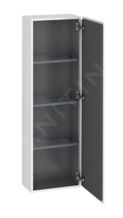 Duravit L-Cube - Hoge Badkamerkast 1320x400x243 Mm, Rechts, Glanzend Wit LC1168R2222 -Duravit || Geberit || Grohe Verkoopwinkel 31d955f6dda832ed98dd811b