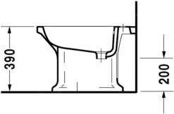 Duravit 1930 - Staand Bidet, 355x600 Mm, WonderGliss, Wit 02671000001 -Duravit || Geberit || Grohe Verkoopwinkel 320bf1d989f4142a4b7c87cd