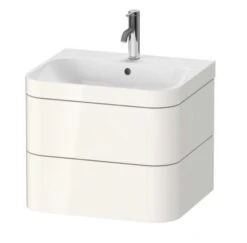 Duravit Happy D.2 Plus - Wastafelonderkast Met Wastafel 480x575x490 Mm, 2 Laden, Wit Hoogglans HP4635O2222
