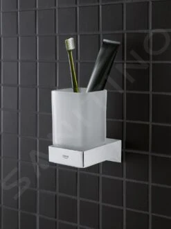Grohe Selection Cube - Glas/zeephouder, Chroom 40865000 -Duravit || Geberit || Grohe Verkoopwinkel 329cb4327b928ae79b1a0568
