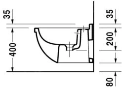 Duravit Starck 3 - Wandbidet Met Overloop, Met WonderGliss, Wit 22301500001 9 Duravit Starck 3 - Wandbidet Met Overloop, Met WonderGliss, Wit 22301500001 -Duravit || Geberit || Grohe Verkoopwinkel 333402842bbc8f237b871c00