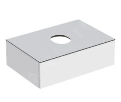 Geberit VariForm - Wastafelonderkast, 750x510x235 Mm, Met één Schuiflade, Aflegvlak En Sifon, Glanzend Wit/mat Wit 501.159.00.1