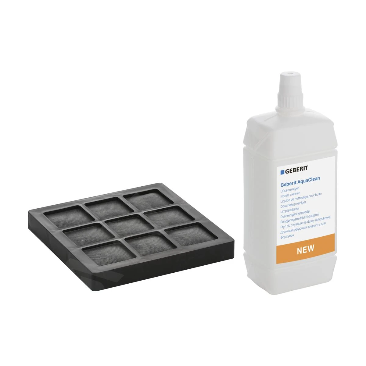 Geberit AquaClean - Set Koolstoffilters En Reinigingsvloeistof 240.625.00.1 1 Geberit AquaClean - Set Koolstoffilters En Reinigingsvloeistof 240.625.00.1