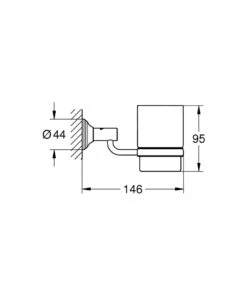 Grohe Essentials Authentic - Glas-/zeepschaalhouder, Geborsteld Nikkel 40652EN1 -Duravit || Geberit || Grohe Verkoopwinkel 343cbbc61501efe809167b00