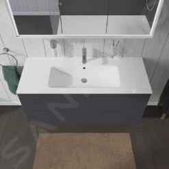 Duravit L-Cube - Wastafelonderkast 550x1220x481 Mm, 2 Laden, Grafiet Mat LC624304949 -Duravit || Geberit || Grohe Verkoopwinkel 358f37f0858ff178554f2f94