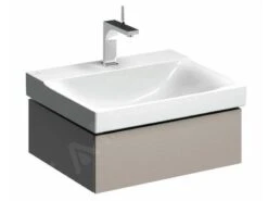 Geberit Xeno 2 - Wastafelonderkast 600 Mm, Interne Lade Met LED Verlichting, Grijs/beige 500.505.00.1
