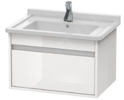 Duravit Ketho - Wastafelonderkast 410x650x455 Mm, 1 Lade, Glanzend Wit KT666302222