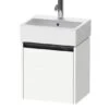Duravit Ketho.2 - Wastafelkast 440x434x338 Mm, 1 Deur, Scharnieren Rechts, Mat Wit K25070R18180000