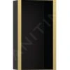 Hansgrohe XtraStoris Individual - Inbouwnis Met Designlijst, 300x150x100 Mm, Mat Zwart/gepolijst Goud 56095990