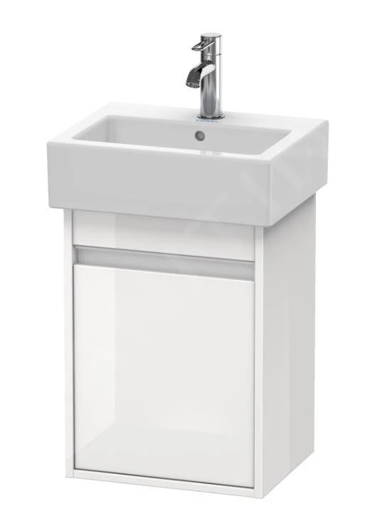 Duravit Ketho - Wastafel Onderkast 550x400x320 Mm, 1deur, Scharnieren Rechts, Glanzend Wit KT6630R2222 1 Duravit Ketho - Wastafel Onderkast 550x400x320 Mm, 1deur, Scharnieren Rechts, Glanzend Wit KT6630R2222