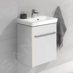 Villeroy & Boch Avento - Wastafelkast, 430x514x352 Mm, 1 Deur, Crystal White A88700B4 -Duravit || Geberit || Grohe Verkoopwinkel 3a40e671f3bcf2f2d261fb0d