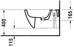 Duravit Happy D.2 - Wandbidet, 365x540 Mm, Kraangat, Wit 2258150000 -Duravit || Geberit || Grohe Verkoopwinkel 3ab0b5df35b7d1d4d7ba2184