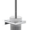 Hansgrohe AddStoris - WC Borstel Wandmontage, Mat Glas/chroom 41752000