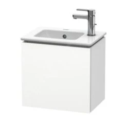 Duravit L-Cube - Wastafelonderkast 400x420x294 Mm, Scharnieren Links, Wit Mat LC6272L1818