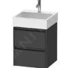 Duravit Ketho.2 - Wastafelkast 549x484x460 Mm, 2 Laden, Grafiet Mat K25274049490000