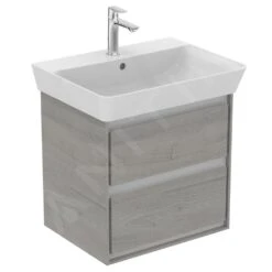 Ideal Standard Connect Air - Wastafelonderkast 530x409x517 Mm, Grijs Eiken/mat Wit Gelakt E1606PS -Duravit || Geberit || Grohe Verkoopwinkel 3c0e98a9c7e408dfff97b777