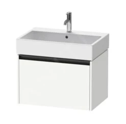 Duravit Ketho.2 - Wastafelkast 440x684x460 Mm, 1 Lade, Mat Wit K25076018180000