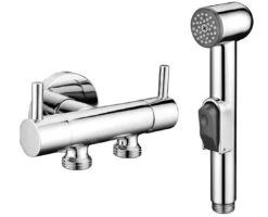 Sapho Bidet - Bidetdouche Met 2-weg Omstelkraan Voor Aansluiting Op WC Spoelreservoir, Chroom 1209-04 -Duravit || Geberit || Grohe Verkoopwinkel 3dfef2de2dfb7f4b649a930a