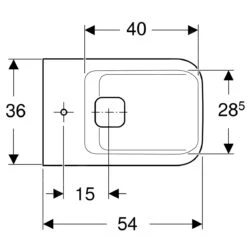 Geberit MyDay - Wand Bidet, 360x540 Mm, Met KeraTect, Wit 235450600 7 Geberit MyDay - Wand Bidet, 360x540 Mm, Met KeraTect, Wit 235450600 -Duravit || Geberit || Grohe Verkoopwinkel 408ddaa88fb917038c35385e