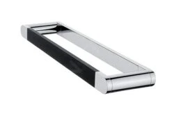 Nimco Nava - Handdoekhouder, Lengte 350mm, Mat Zwart/chroom NA 28035