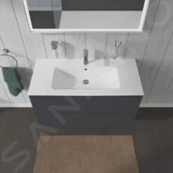 Duravit L-Cube - Wastafelonderkast 550x1020x481 Mm, 2 Laden, Grafiet Mat LC624204949 -Duravit || Geberit || Grohe Verkoopwinkel 414734944f0aab085128d954