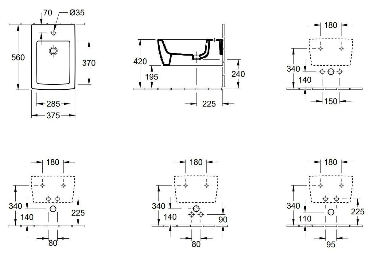 Villeroy & Boch Memento 2.0 - Wandbidet, Met 1 Kraangat, CeramicPlus, Stone White 443300RW 2 Villeroy & Boch Memento 2.0 - Wandbidet, Met 1 Kraangat, CeramicPlus, Stone White 443300RW - Afbeelding 2