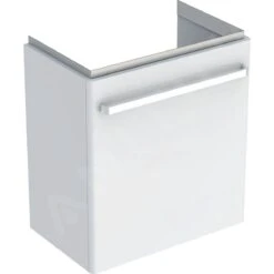 Geberit Selnova Compact - Wastafelkast, 550x367x604 Mm, 1 Deur, Glanzend Wit/mat Wit 501.494.00.1