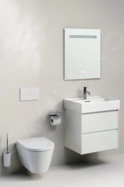 Laufen Lani - Wastafelonderkast, 58x44x52 Cm, 2 Laden, Glanzend Wit H4035321122611 -Duravit || Geberit || Grohe Verkoopwinkel 43c6740aceeaab837f141471