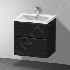 Duravit D-Neo - Wastafelonderkast 634x625x452 Mm, 2 Laden, Black Oak DE435401616 -Duravit || Geberit || Grohe Verkoopwinkel 43e928b3e71c5fba6f8a84f3
