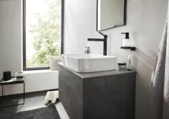 Hansgrohe AddStoris - Zeepdispenser Met Houder, Mat Glas/zwart Mat 41745670 -Duravit || Geberit || Grohe Verkoopwinkel 44198de0943cbbba4e47936a