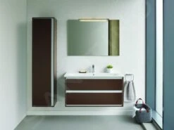 Ideal Standard Connect Air - Hoge Kast 400x300x1600 Mm, Bruin Mat/wit Mat E0832VY -Duravit || Geberit || Grohe Verkoopwinkel 459150da65950c8ab2f8a991 2