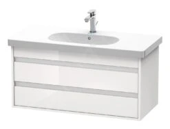 Duravit Ketho - Wastafelonderkast 480x1000x455 Mm, 2 Laden, Glanzend Wit KT664802222