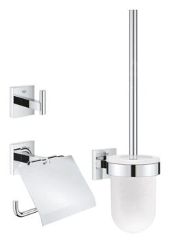 Grohe QuickFix Start Cube - Toiletaccessoireset 3-in-1, Chroom 41123000